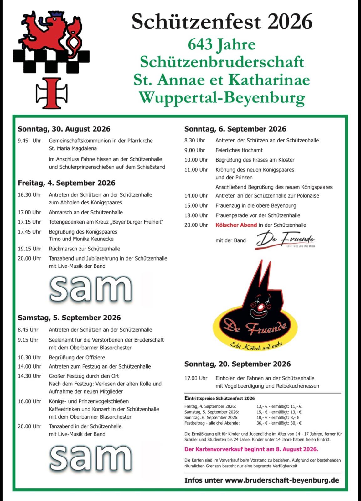 Plakat Schützenfest